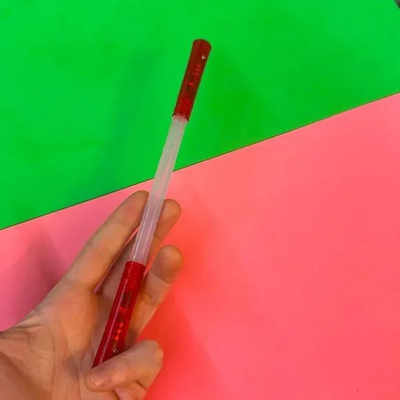 SpinPenz - Red Translucent Spinning Pen, Fidget Toy, LED, Weighted - Picture 6 of 6